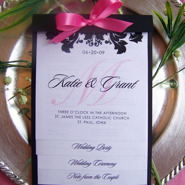 CUSTOM WEDDING PROGRAMS - The Step