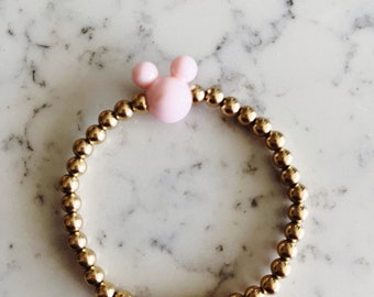 Pink mouse bracelet