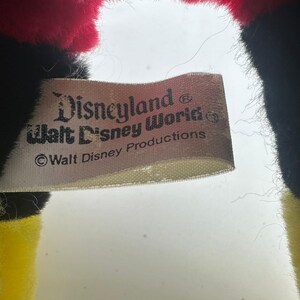 VINTAGE Disneyland Walt Disney World Mickey Mouse Plush Stuffed Animal 14" image 2