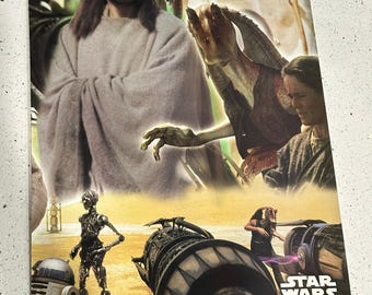 1999 Vintage STAR WARS EPISODE 1 Phantom Menace Postere 17X22 Tacobell