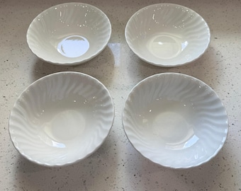 Set of 4 Johnson Brothers Regency White – 6″ Cereal Bowl.