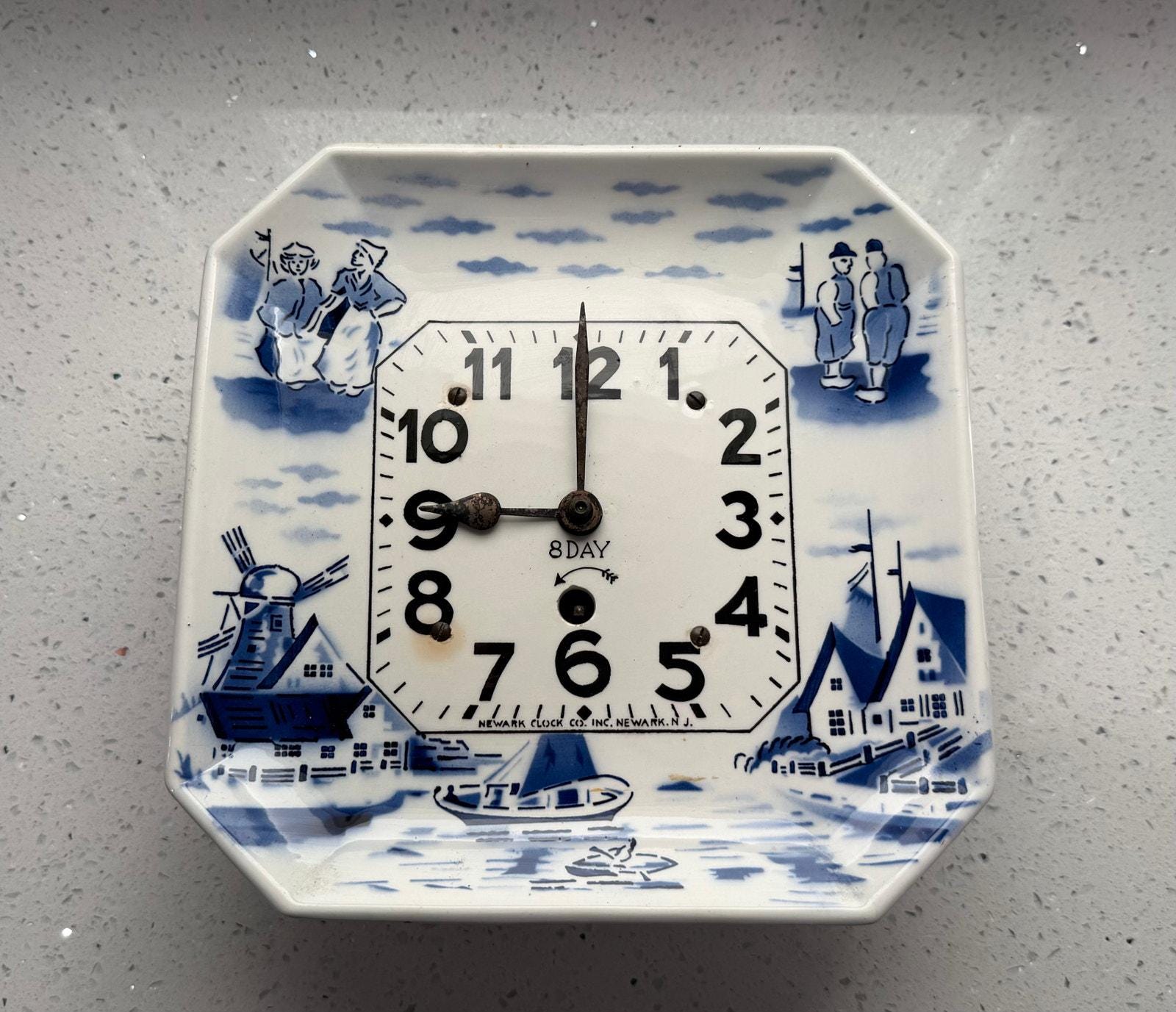 Horloge - pendule,Treble clé et guitare en vinyle,horloge murale