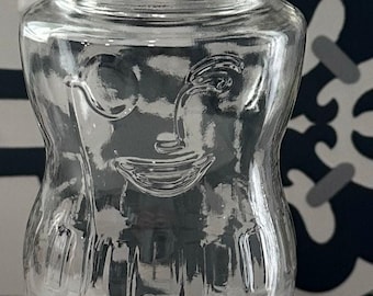 Vintage 1991 75th Birthday Planters Mr. Peanut Glass Jar w/Lid