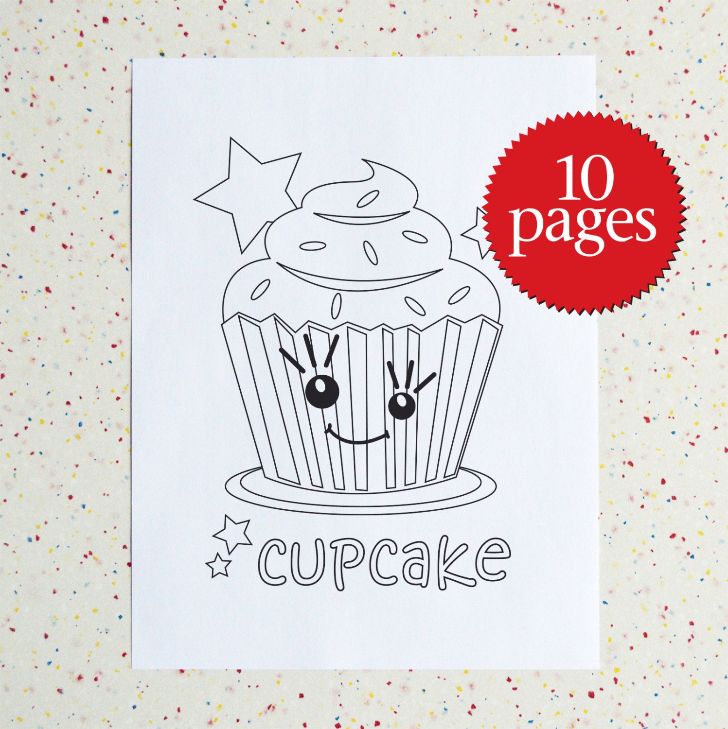 Colouring Pages Sweet Treats printable pdf Downloadable | Etsy