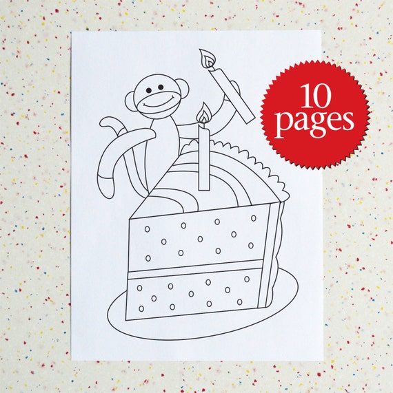 colouring-pages-birthday-sock-monkey-birthday-coloring-etsy