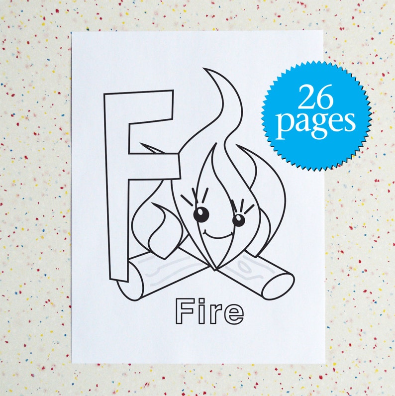 Coloring Pages Winter Alphabet | Etsy