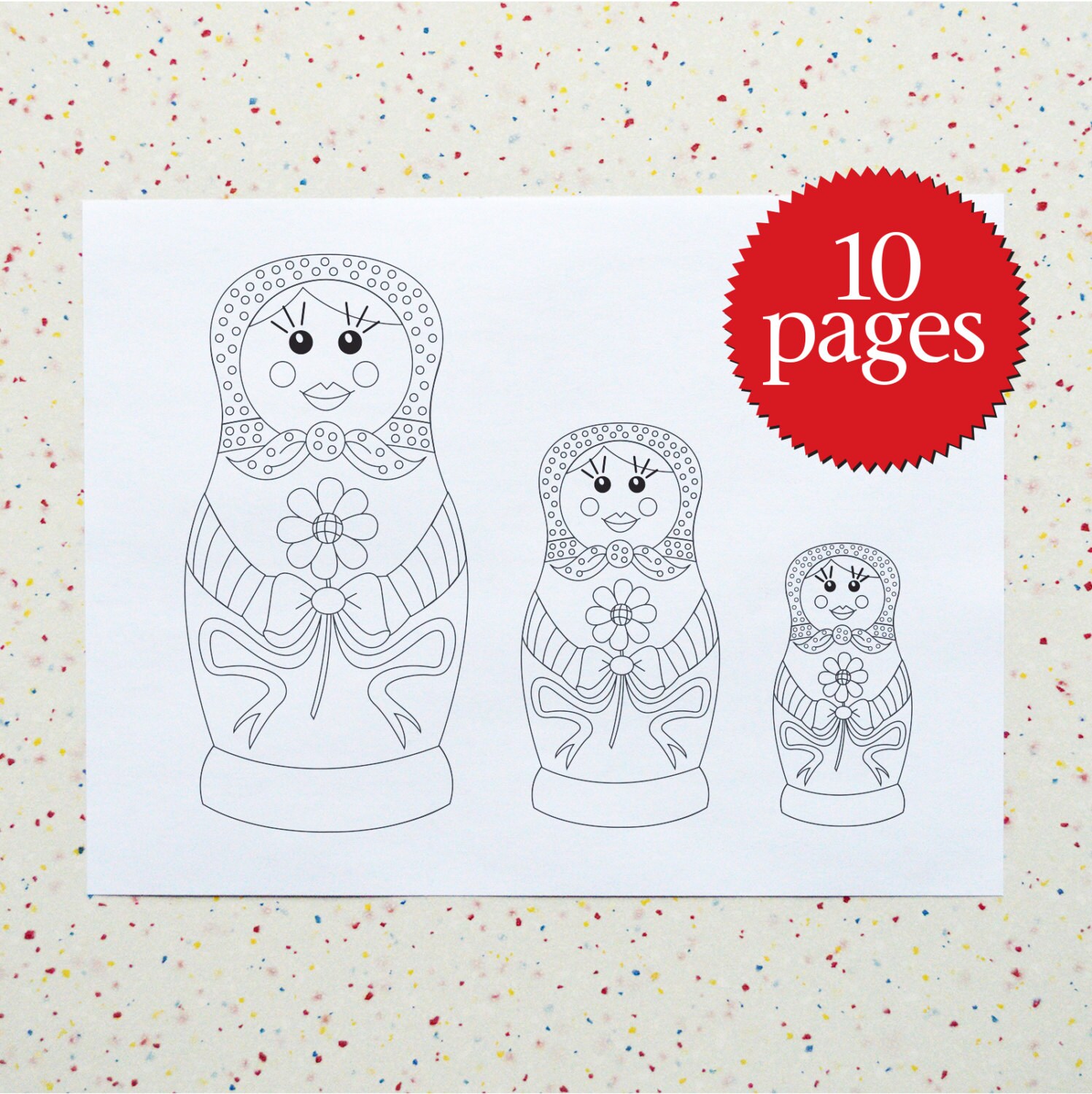 Download Marvelous Matryoshka Dolls Coloring Pages 10 page ...