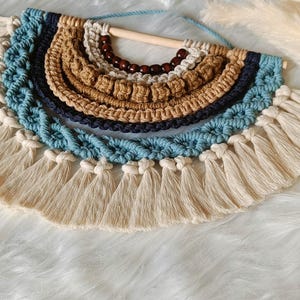 Macrame wall hanging, half mandala,mandala wall art,boho art