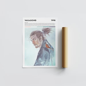 Vagabond Poster Geschenk Manga Wandkunst für Kinderzimmer Dekor Geschenk für Ihn Geschenk für Sie Poster Geschenk