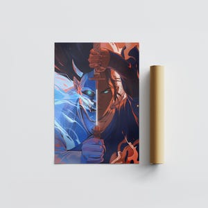 Anime Poster Geschenk Anime Wandkunst für Kinderzimmer Dekor Geschenk für Ihn Geschenk für Sie Poster Geschenk