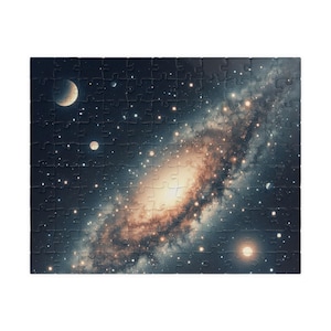 Space Puzzle, Milky Way Jigsaw, Galaxy Puzzle, Astronomy Game, Starry Night Puzzle, Universe Toy, Space Lover Gift, Mindful Puzzle Activity