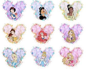 Pacchetto di immagini PNG acquerellabili delle principesse, Vacanze in famiglia PNG, Principesse PNG, Castello magico PNG, Modalità vacanza PNG, Regno magico PNG, Viaggio in famiglia PNG