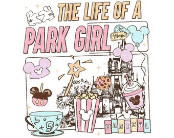 The Life Of A Park Girl PNG, Magical Pastel Park Snacks PNG, Happiest Place On Earth, Magical Castle Svg, Mouse Castle Png, Family Vacation