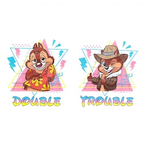 Chip and Dale Png, Double Trouble Png, Couple Matching Shirt Png, Chip and Dale shirt, Family Vacation, Best Friend Png, Best Friend Gift