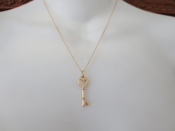 tiffany key heart necklace