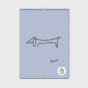 Picasso’s Pastel Animals 2027 Planner & Organizer | Wall Calendar with Space for Notes