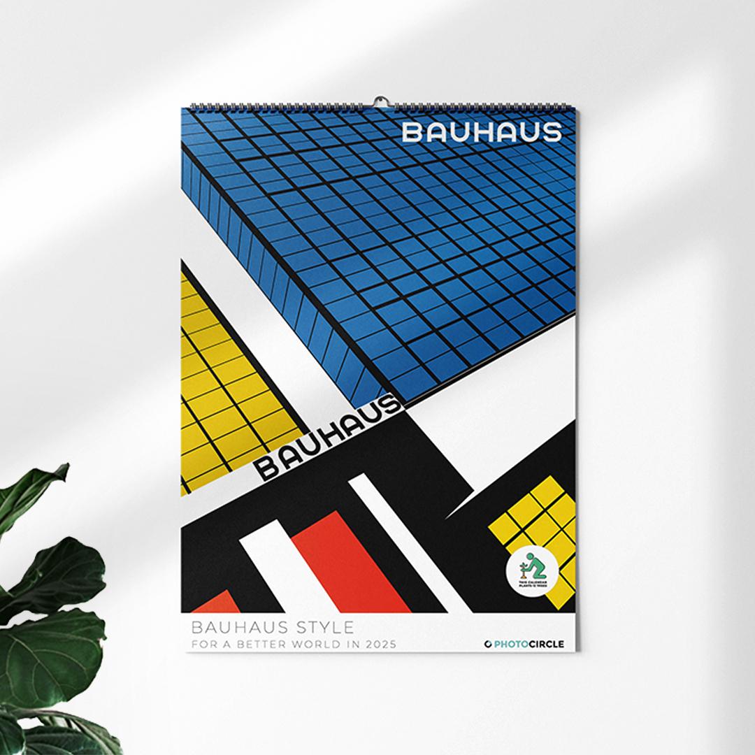 Bauhaus Style Art Calendar 2025 / Wall Calendar 2025 Featuring Bauhaus
