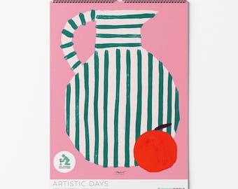 2027 Mediterranean Wall Calendar: Artistic Design Planner for the Kitchen
