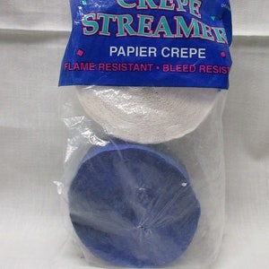 Dennecrepe Dual Rolls Crepe Paper Party Streamers Vintage image 4