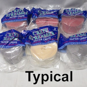 Dennecrepe Single Roll Crepe Paper Party Streamers (Vintage)