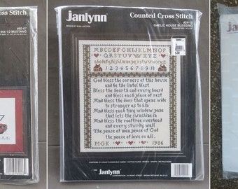 Janlynn Counted Cross Stitch Kits (Vintage)