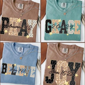 Christian Leopard Bible Bundle Png, Grace Joy Pray Believe Design, Checkered Jesus Png, Jesus Christian Sublimation, Bible Verse Design Png