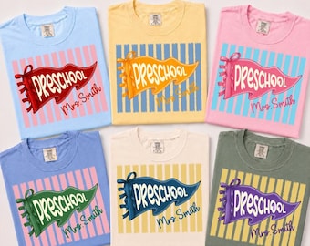 Custom Back to School Teacher Shirt Comfort Colors, Personalized Teacher Team Shirts, Grade Level Tee, First Second Third Fourth Fifth Grade