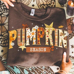 Pumpkin Season PNG, Retro Halloween PNG, Preppy Pumpkin Bow Png, Halloween Shirt Png, Trendy Fall Pumpkins, Spooky Season Png