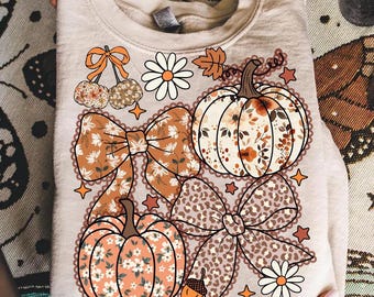 Floral Pumpkin png, Floral Coquette png, Fall Pumpkin png, Autumn png, Fall Girly png, Fall Sublimation, Tis the season, Pumpkin png