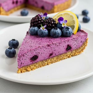 No-Bake Blueberry Chia Seed Pie, chia seed dessert, vegan blueberry tart, healthy summer pie, best recipe pdf, download recipe pdf, cookbook
