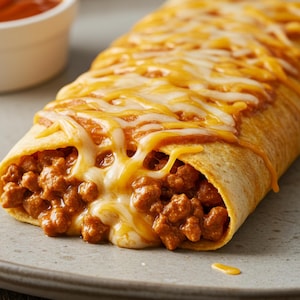 Taco Bell Enchirito Copycat Recipe, cheesy mexican wrap, cheesy enchirito recipe, best recipe pdf, download pdf, cookbook recipe pdf