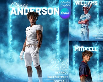 Create Custom Sports Backdrops for Senior Poster, Basketball, Volleyball, Baseball Canva Backgrounds Services, Senior Sports Banner Template