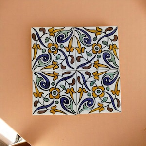 Marokkanische Zellige-Fliesen 10x10 cm – Handgefertigte Keramik-Wandfliesen – Individuelle Mosaikfliesen für Küche, Bad, Kamin oder Akzentwände