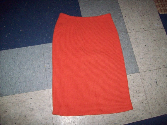 Original Vintage 60s 70s Jantzen Bright Orange A … - image 2