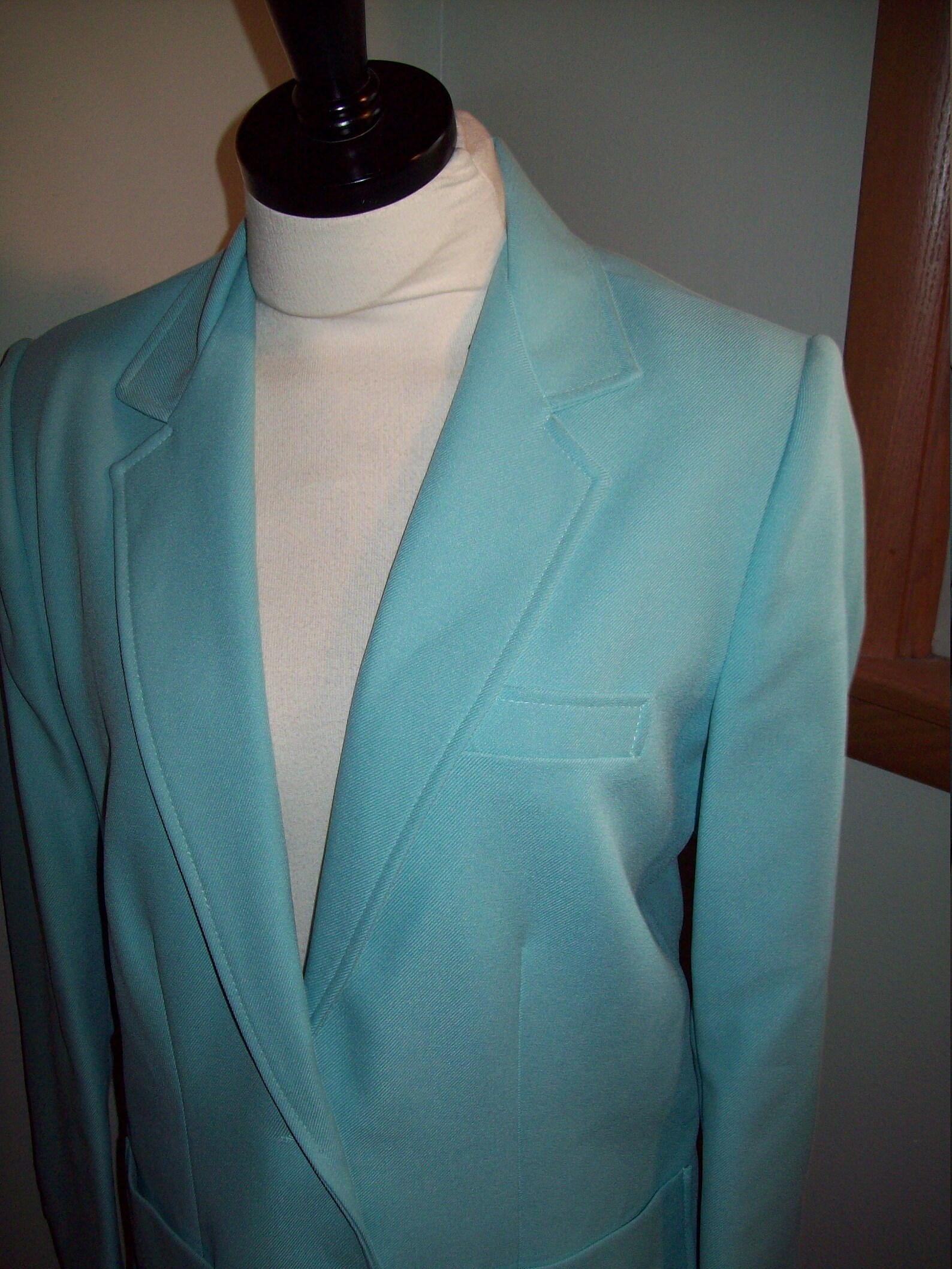 Vintage 60s 70s Powder Blue Blazer Suit Jacket Top / Retro Etsy