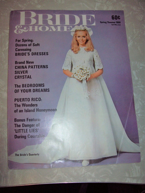 3 Original Vintage 1968 Bridal Magazines Bride Home Brides Etsy