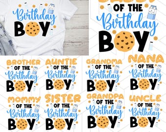 Cookie Birthday Family Bundle: Matching Shirts (Digital Download)