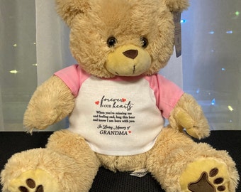 Personalized Memorial Teddy Bear with Custom Message