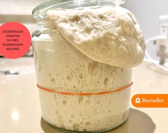 JOY Organic Dehydrated Sourdough Starter Blend of France, Italian & San Francisco Bread Culture Baking Gift for her, Gift for him