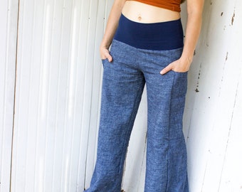 Hemp Denim Passport Pocket Pants  - Hemp and Organic Cotton Denim - Made to Order - Choose Your Color