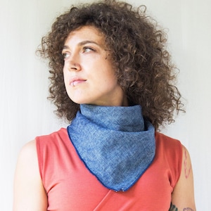 Hemp & Organic Cotton Bandana - Headband - Headwrap - Neckscarf - Great Gift - Choose Your Color - Solid, Birds, Florals - Triangle Bandana