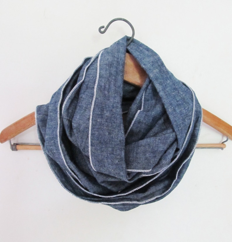 Hemp Organic Cotton Infinity Scarf Lightweight Great Gift Etsy