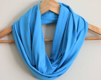 Organic Infinity Scarf - GREAT GIFT - Many Colors Available - Organic Cotton Blend - Handmade in U.S.A. by Rowan Grey