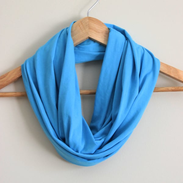 Organic Infinity Scarf - GREAT GIFT - Many Colors Available - Organic Cotton Blend - Handmade in U.S.A. by Rowan Grey