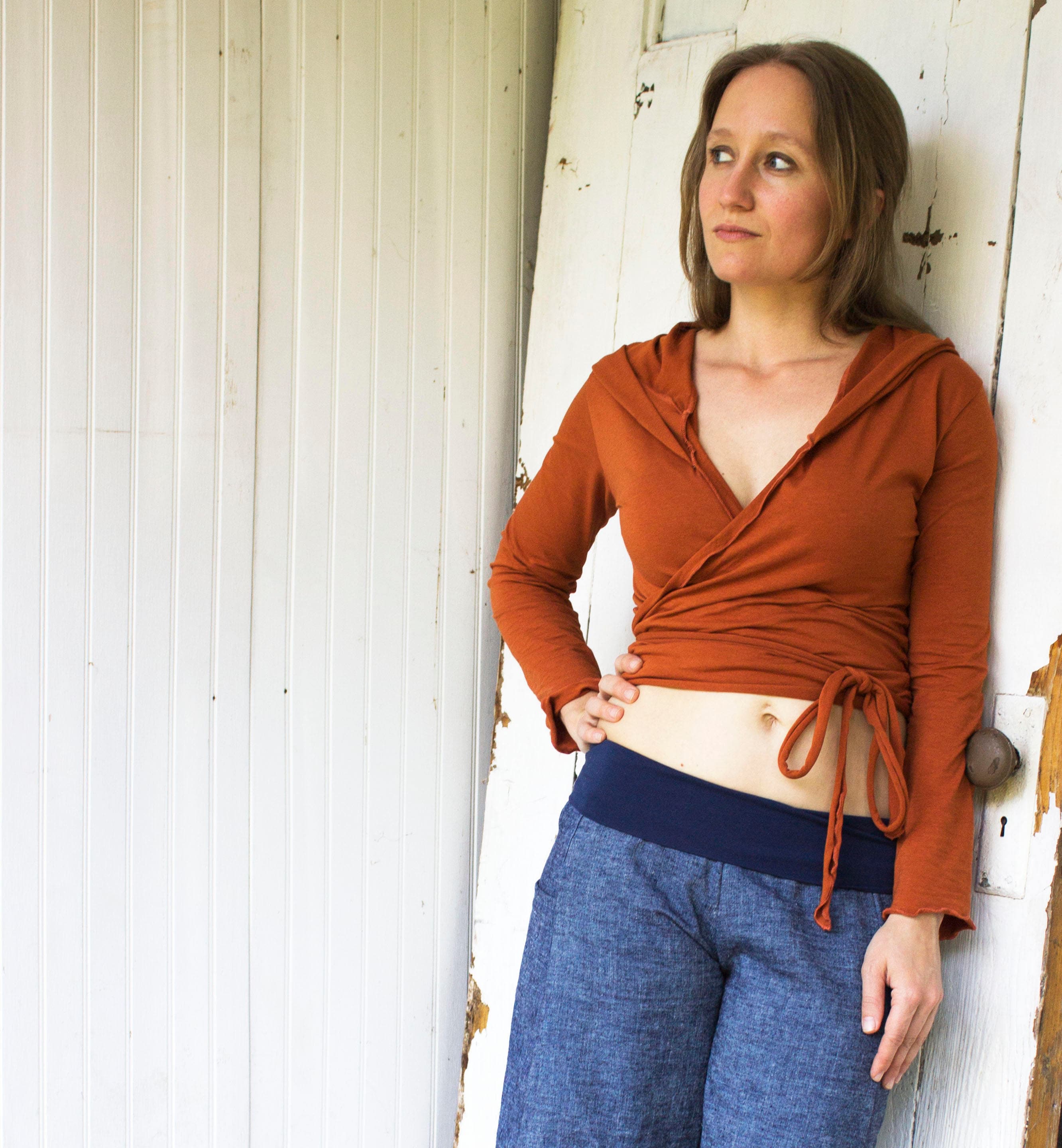 Organic Wrap Top - Etsy