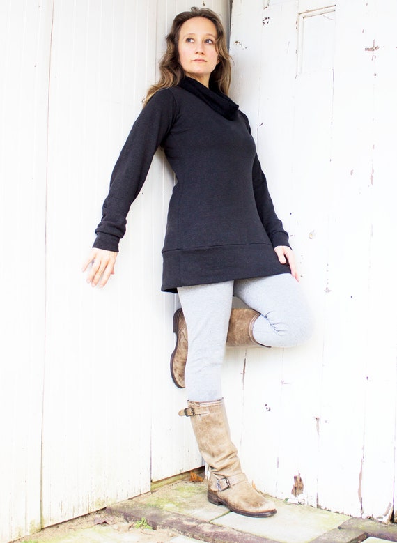Sadie Organic French Terry Cowl Tunic 