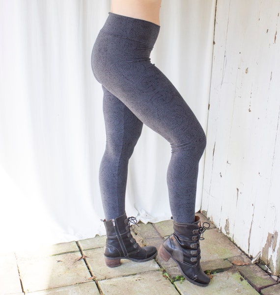 Stretch Hemp Leggings Hemp & Organic Cotton Lycra Jersey Yoga Waistband  Earth Friendly 15 Solid Colors 3 Prints to Choose From -  Canada