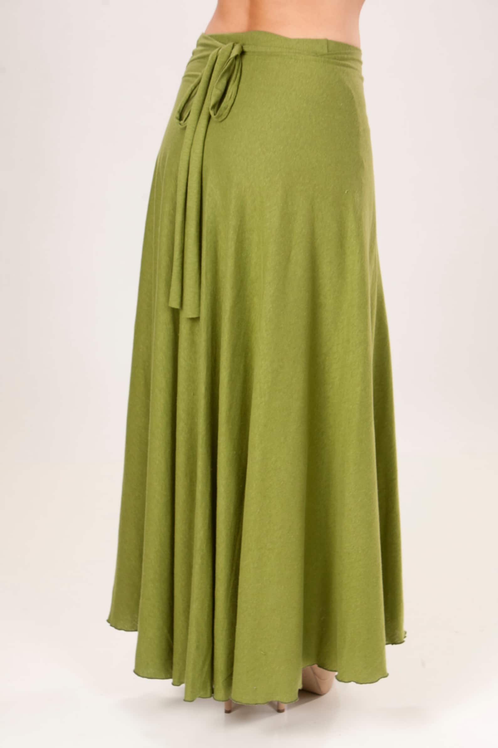 Monstera Organic Cotton Wrap Skirt