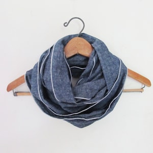 Hemp Organic Cotton Infinity Scarf - Lightweight - Great Gift
