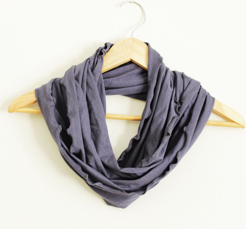 Organic Infinity Scarf GREAT GIFT Many Colors Available Organic Cotton Blend image 2